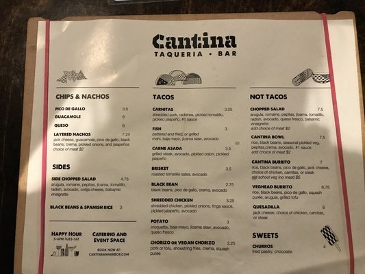 Menu photo 1 Cantina Ann Arbor, MI Menu photo 1 Cantina Ann Arbor, MI