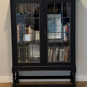 Wood Restoration - Antique Bookcase - Refinishing Services Near Me