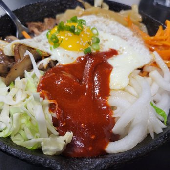 Soy Bistro - BiBimBap skillet - Korean Near Me - Brentwood, Tennessee Soy Bistro - BiBimBap skillet - Korean Near Me - Brentwood, Tennessee