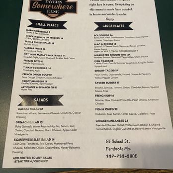 Somewhere Else Tavern - American Near Me - Pembroke, Massachusetts