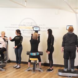Osteostrong Lakewood - Left to right we have the machines affect the upper growth, second is the core growth, the last one the right is the postural growth.