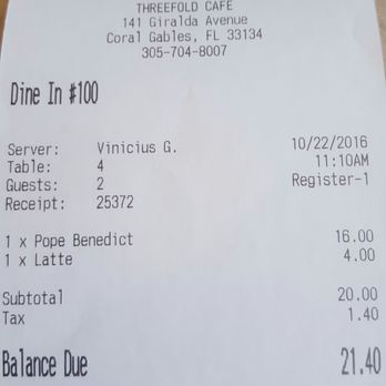 Threefold Cafe - BREAKFAST FOR ONE - Breakfast & Brunch Near Me - Coral Gables, Florida Threefold Cafe - BREAKFAST FOR ONE - Breakfast & Brunch Near Me - Coral Gables, Florida