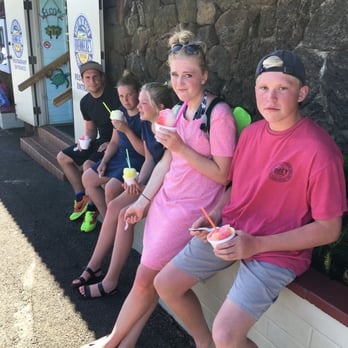 Brennecke's Snack Shack - Don't know why he was so irritated with us - Shaved Ice Near Me - Koloa, Hawaii