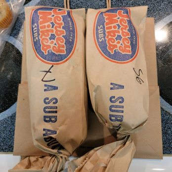 Jersey Mike's Subs - 2 regular size sandwiches one clearly is not! Like I said it's always something! - Sandwiches Near Me - Simi Valley, California