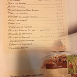 Casa Arturo - Menu 1