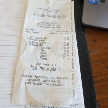 Taco Bell - Da bill - Mexican Near Me