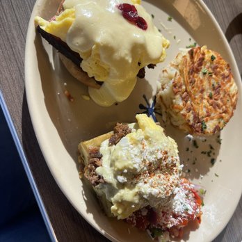 Snooze, an A.M. Eatery - Benedict duo - Breakfast & Brunch Near Me - Denver, Colorado Snooze, an A.M. Eatery - Benedict duo - Breakfast & Brunch Near Me - Denver, Colorado
