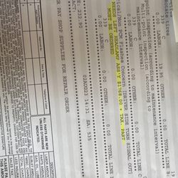 Performance,D - What they tried charging me to fix a blinker bulb.