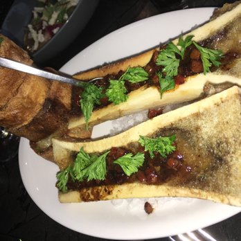 Crawford & Son - roasted bone marrow with toasted baguettes - New American Near Me - Raleigh, North Carolina Crawford & Son - roasted bone marrow with toasted baguettes - New American Near Me - Raleigh, North Carolina