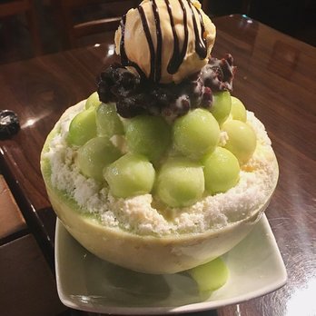 Orange Coffee Bar - Honey dew shaved ice $12.99 - Coffee & Tea Near Me - Duluth, Georgia