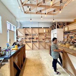 BBPC Brown Bag Popcorn - Inside shop and sample counter