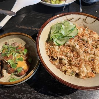Little Plum - Duck fried rice with the duck on the side do our veg friend could eat the rice - Asian Fusion Near Me - Honolulu, Hawaii Little Plum - Duck fried rice with the duck on the side do our veg friend could eat the rice - Asian Fusion Near Me - Honolulu, Hawaii