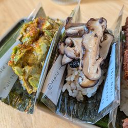 Chili Avocado Temaki. $7. Chili ponzu, chili paste, negi. Truffle Shiitake Temaki. $8.