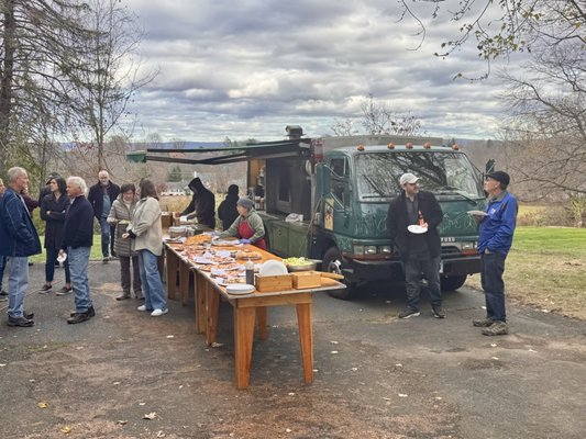Big Green Truck Pizza by null