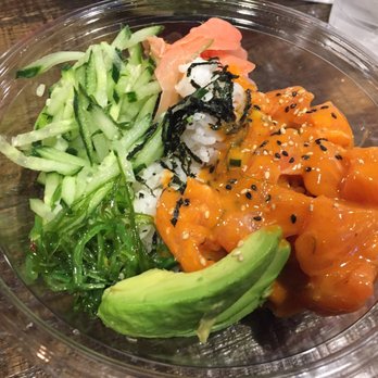 FISH DISTRICT - Salmon Poke Bowl - Seafood Near Me - San Diego, California