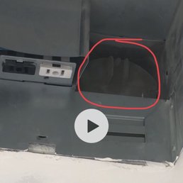 This is the metal piece inside the vent Brett installed that would rock back and forth causing the constant hammering/ticking sound. This is the metal piece inside the vent Brett installed that would rock back and forth causing the constant hammering/ticking sound.