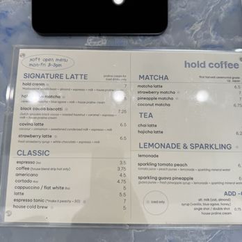 Hold Coffee - Menu - Coffee & Tea Near Me - West Covina, California Hold Coffee - Menu - Coffee & Tea Near Me - West Covina, California