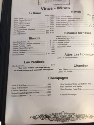 Menu photo 2 La Estancia Buenos Aires, C