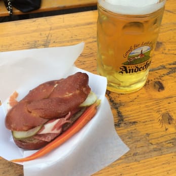 Biergarten - Meat knot and light amber! - German Near Me - San Francisco, California Biergarten - Meat knot and light amber! - German Near Me - San Francisco, California