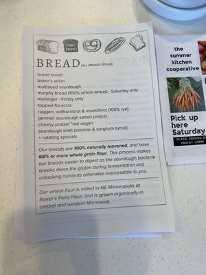 Menu photo 1 Laune Bread Minneapolis, MN
