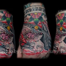 Epiphany Tattoo - Hand shark by James