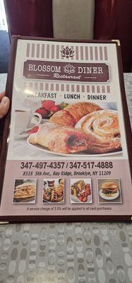 Menu photo 3 Blossom Diner Brooklyn, NY
