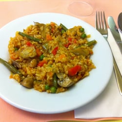 La Riera - Paella vegetariana con arroz integral