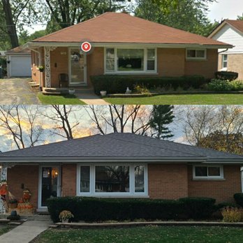 DFC Roofing, Dyna-Flow - Before and After! What a difference - Roofing Near Me - Elgin, Illinois
