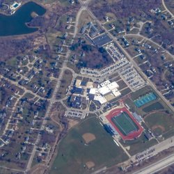 Hudson City School District - High School campus...football stadium built by donations as district failed to budget capital improvements.