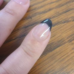 The visible line between new and old acrylic