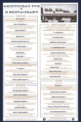 Menu photo 2 Aristocrat Pub & Restaurant Indianapolis, IN Menu photo 2 Aristocrat Pub & Restaurant Indianapolis, IN