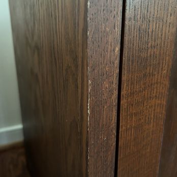 PuroClean - Scratches down the edge of a handmade oak piece. - Damage Restoration Near Me - Williamsburg, Virginia PuroClean - Scratches down the edge of a handmade oak piece. - Damage Restoration Near Me - Williamsburg, Virginia