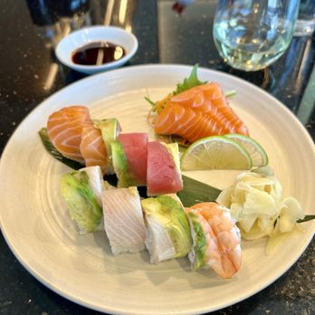 Ming's Cafe - Rainbow Roll Salmon sashimi - Sushi Bars Near Me - Carbondale, Colorado Ming's Cafe - Rainbow Roll Salmon sashimi - Sushi Bars Near Me - Carbondale, Colorado