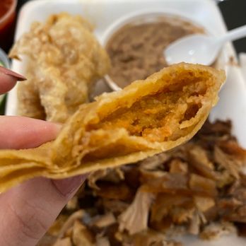 Carnitas Uruapan - Taco dorado (seso) so good! - Mexican Near Me - Chicago, Illinois