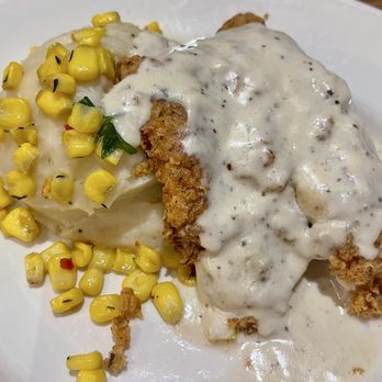 BJ's Restaurant & Brewhouse - Southern Fried Chicken with Mashed Potatoes and Gravy. - American Near Me - Temple, Texas BJ's Restaurant & Brewhouse - Southern Fried Chicken with Mashed Potatoes and Gravy. - American Near Me - Temple, Texas