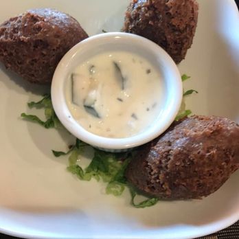 Labebe Prime - Kibbah ~Ground beef. Burghul. Fresh herbs. Labne Flash of heat was tremendous! - Mediterranean Near Me - North Brunswick, New Jersey