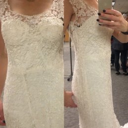 before: 4 sizes too large, white slip, no sleeves before: 4 sizes too large, white slip, no sleeves