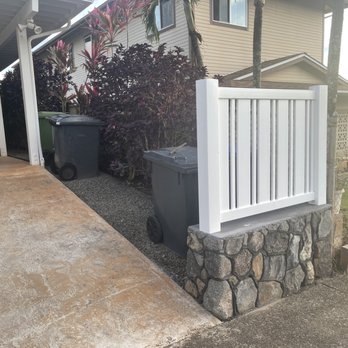 Vinyl Tech & Masonry - Right side of home to match - Fences & Gates Near Me - Waipahu, Hawaii Vinyl Tech & Masonry - Right side of home to match - Fences & Gates Near Me - Waipahu, Hawaii