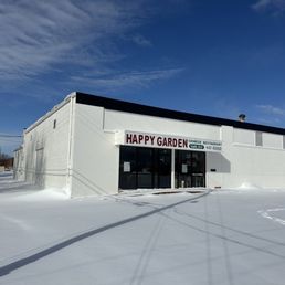 Happy Garden in the snow