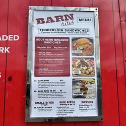 Barn Bites Food Truck - Menu