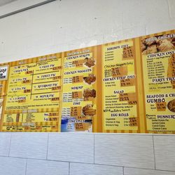 Louisiana Famous Fried Chicken - Menu 2024.