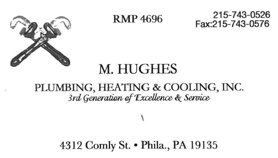Slide of M Hughes Plumbing Heating Cooling
