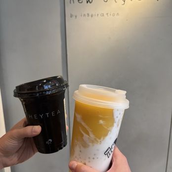 HeyTea - longjing cheese + mango BOOM BOOM - Coffee & Tea Near Me - San Francisco, California