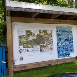 Village Spur Rail Trail - Information board in parking area