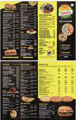 Menu photo 8 Basil pizza Roanoke, VA Menu photo 8 Basil pizza Roanoke, VA