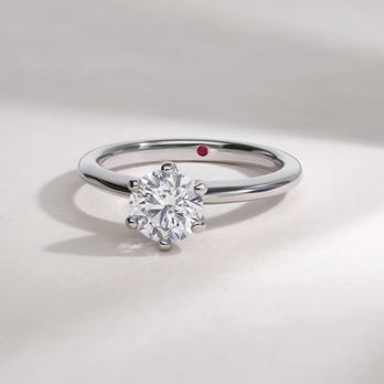 Taylor & Hart - Grace - Six prong solitaire round diamond engagement ring in platinum - Jewelry Near Me - New York, New York Taylor & Hart - Grace - Six prong solitaire round diamond engagement ring in platinum - Jewelry Near Me - New York, New York
