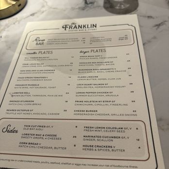 The Franklin Oyster Bar and Eatery - Menu - Tapas/Small Plates Near Me - Franklin, Michigan The Franklin Oyster Bar and Eatery - Menu - Tapas/Small Plates Near Me - Franklin, Michigan