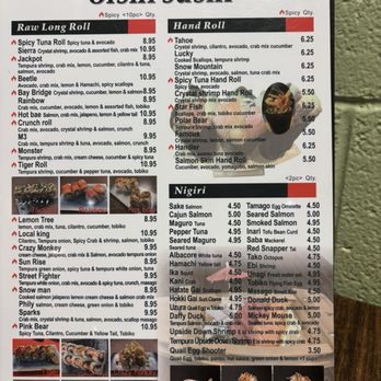 Oishi Sushi - Sushi menu. There is another side too. - Sushi Bars Near Me - Carson City, Nevada Oishi Sushi - Sushi menu. There is another side too. - Sushi Bars Near Me - Carson City, Nevada