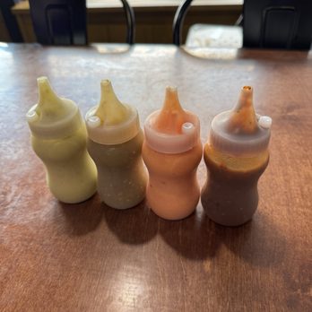 Taqueria Los Cuates - Salsas -- hottest on the left - Tacos Near Me - San Antonio, Texas Taqueria Los Cuates - Salsas -- hottest on the left - Tacos Near Me - San Antonio, Texas