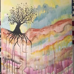 The painting we were doing.